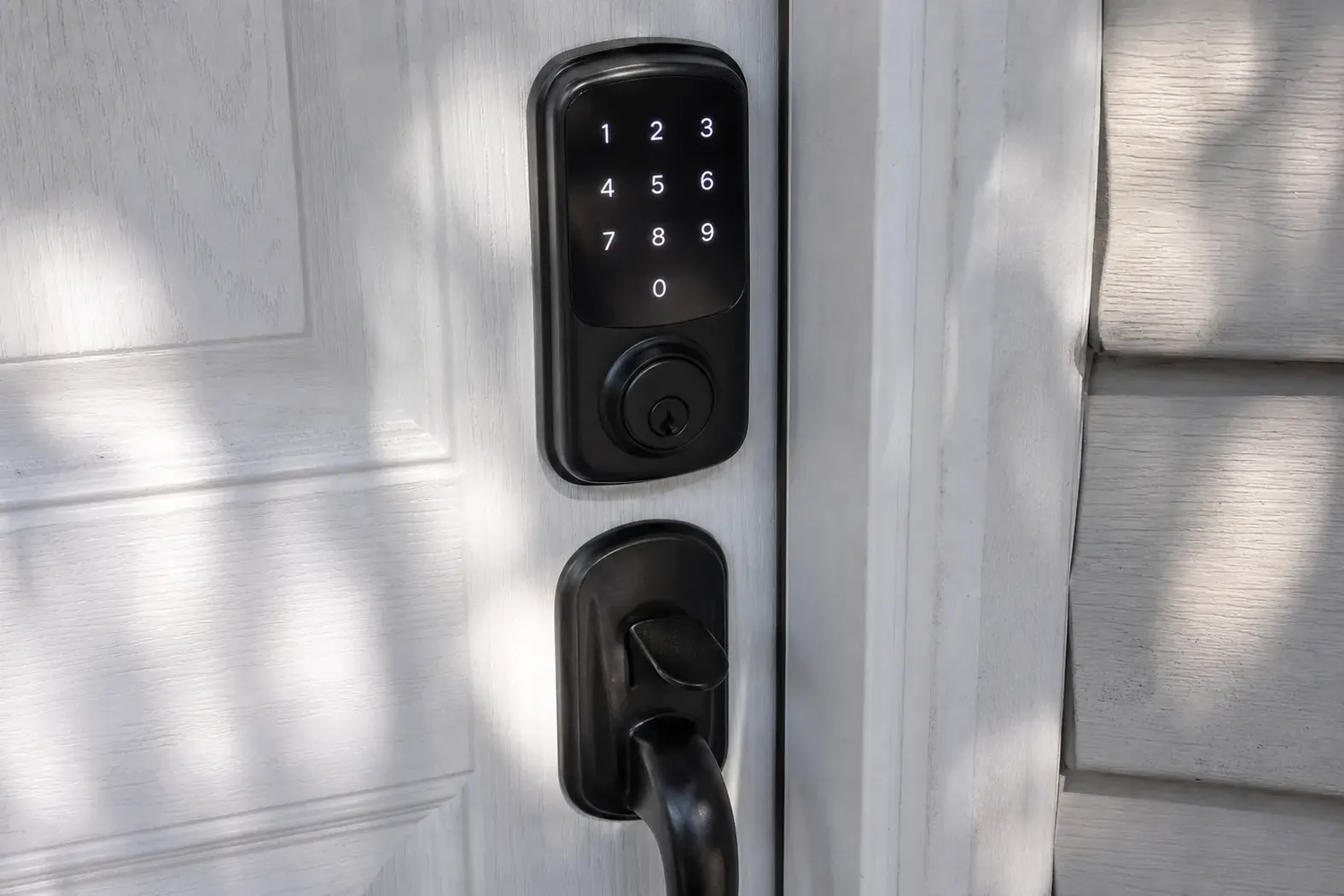Keypad deadbolt installed on a front door in Wentzville, MO